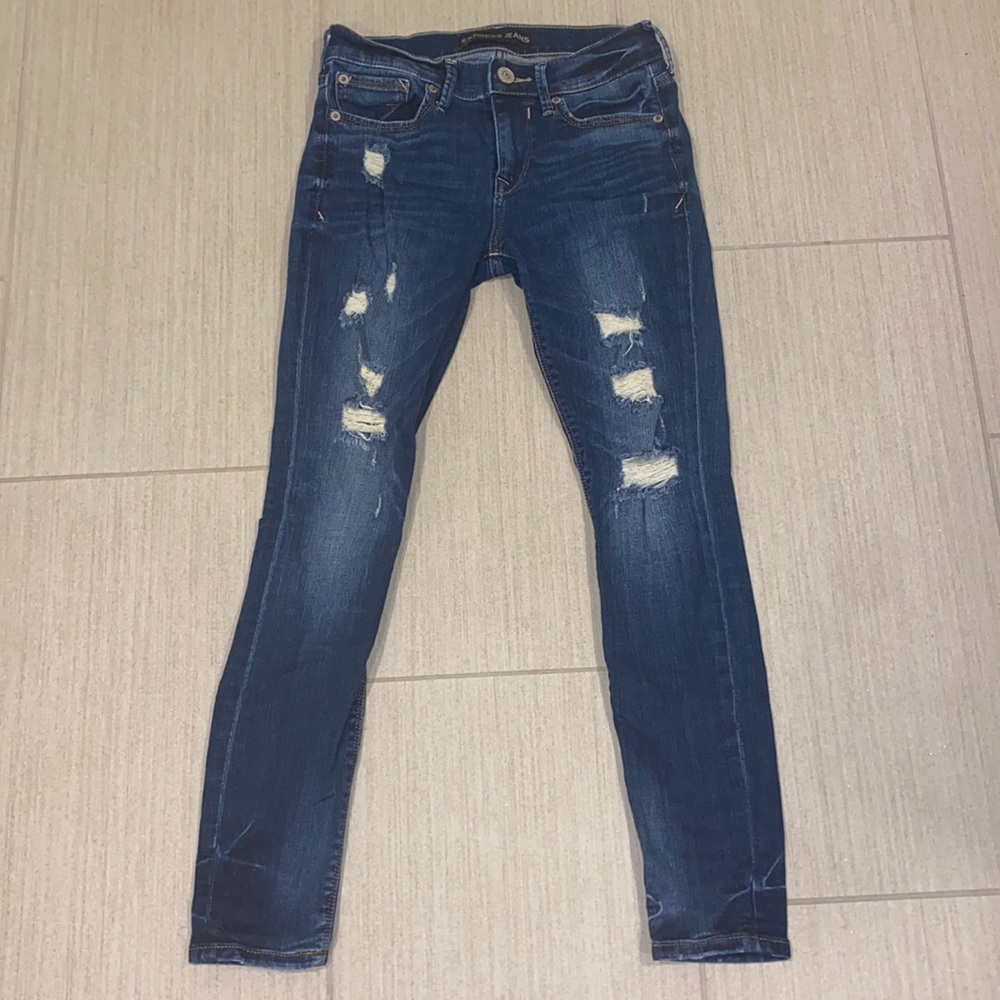 Express Denim Legging Midrise Size 0S